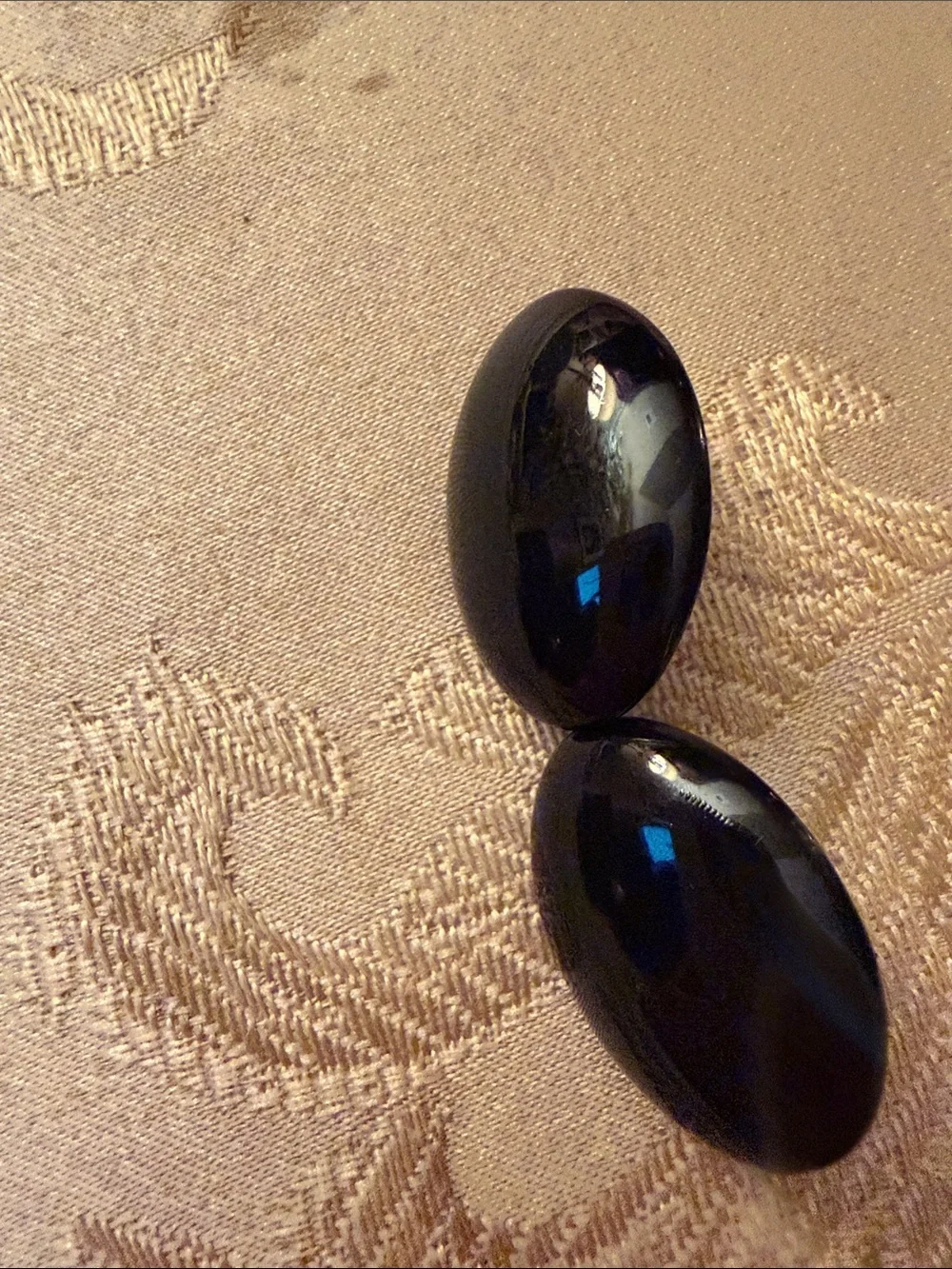 Vintage Clip on Black Earrings 5 pairs